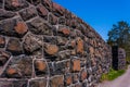 Stone Wall no Trees Royalty Free Stock Photo