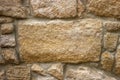 Stone wall. One bigger than other stone for text and copy space.