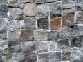 Stone wall partly