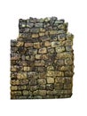 Stone Wall Pattern Isolated Photo Royalty Free Stock Photo