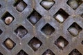 Stone wall with rocks in holes and spiderwebs - Garden