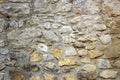 Stone wall in ruins of Castle of Bishops in Siewierz. Siewierz, Poland Royalty Free Stock Photo