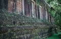 Stone Wall Ruins in Forest at Stone Castle Wat Phu Champasak
