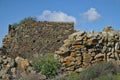 Stone wall ruins of an old and forgotten farm Royalty Free Stock Photo