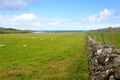 Stone wall in Scottish countryside Royalty Free Stock Photo