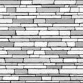 Stone wall. Seamless pattern. Royalty Free Stock Photo