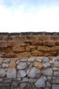 Stone wall and sky Royalty Free Stock Photo