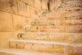 Stone wall and stairs in Valletta, Malta. Empty staircase for background.