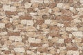 Stone wall stone stones background Brown marble Bright white brick pattern Royalty Free Stock Photo