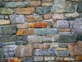 Stone wall surface. Abstract texture. Fine example of masonry craft