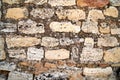 Stone wall texture in ancient city Hierapolis near Pamukkale, Turkey