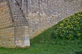 Stone wall texture detail Medieval castle.