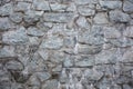 Gray stone wall background texture fieldstone house Royalty Free Stock Photo