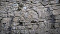 Stone wall texture in Ruins of an old Viking cathedral Royalty Free Stock Photo