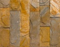 Stone wall texture, travertine tiles facing Royalty Free Stock Photo