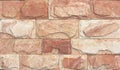 Stone wall texture, travertine tiles facing Royalty Free Stock Photo