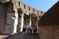Stone walls in Coliseum, Roma, Italy