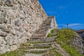 Stone walls at fredriksten fortress in halden Royalty Free Stock Photo