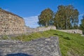 Stone walls at fredriksten fortress in halden