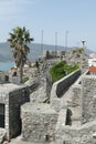 Stone walls of the Kanli Kula Fortress Royalty Free Stock Photo