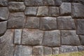 The stone walls of Sacsayhuaman. Cusco, Peru Royalty Free Stock Photo