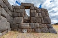 The stone walls of Sacsayhuaman. Cusco, Peru Royalty Free Stock Photo