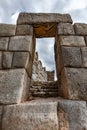 The stone walls of Sacsayhuaman. Cusco, Peru Royalty Free Stock Photo