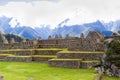 Stone Walls And Terraces Machu Picchu Peru Royalty Free Stock Photo