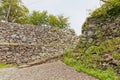 Stone walls of Wakayama castle, Japan