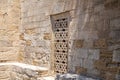 Stone walls and window of the medieval Palace of the Shirvanshahs