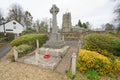 Stone war memorial in English village Royalty Free Stock Photo