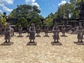 Stone statues, Imperial Khai Dinh Tomb, Hue, Vietn