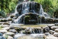 Stone watefall fountain Royalty Free Stock Photo