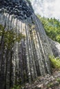 Stone waterfall natural landmark in Slovakia