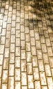 Stone wet pavement in perspective Royalty Free Stock Photo