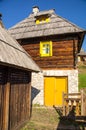 Stone and wood in architecture Kusturica Drvengrad, Serbia