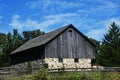 Stone and Wood Barn with Fences