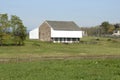 Stone and wood barn Royalty Free Stock Photo