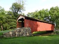 1859 Historic stone wood covered bridge Poole Forge PA