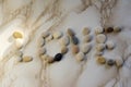 Stone word love, stones in the shape of letters, happy valentines day Royalty Free Stock Photo