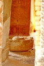 Stone yoni in a Buddhist temple