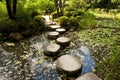 Stone zen path Royalty Free Stock Photo