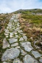 Stoned footpath, Babia hora hill, Slovakia