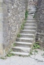 Stoned stairs in a castle Royalty Free Stock Photo