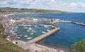 Stonehaven harbor view Royalty Free Stock Photo