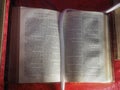 ancient English Bible book in Stonehaven