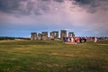 Stonehenge - August 07, 2018: Ancient monument of Stonehenge, England