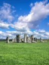 Stonehenge with dramatic sky in England