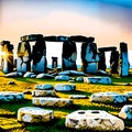 Stonehenge in england, AI-generatet