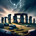 Stonehenge in england, AI-generatet